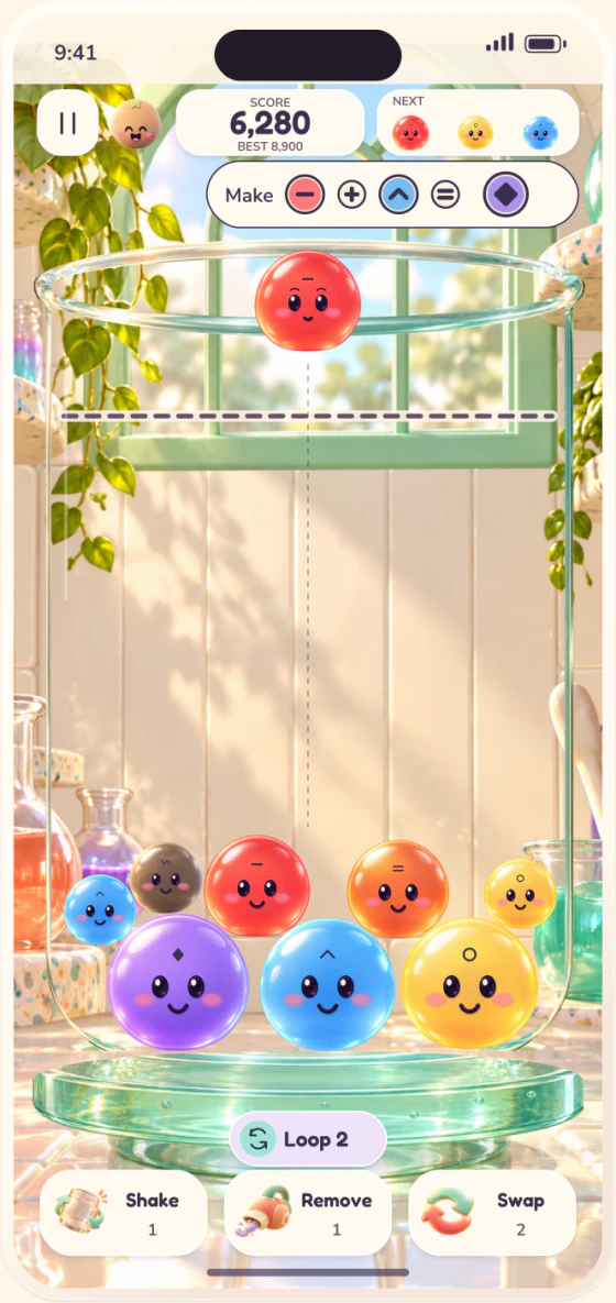 Colors jar in a sunny jelly lab, with glowing jelly pals